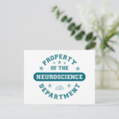 Bezit van de afdeling neurowetenschappen briefkaart (Staand voorkant)
