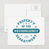 Bezit van de afdeling neurowetenschappen briefkaart (Voorkant / Achterkant)
