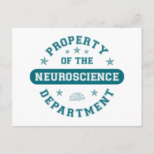 Bezit van de afdeling neurowetenschappen briefkaart (Voorkant)