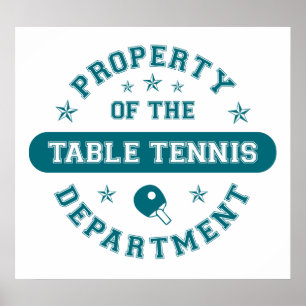 Bezit van de afdeling Tennis van de Lijst Poster