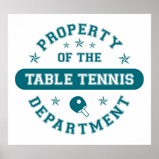 Bezit van de afdeling Tennis van de Lijst Poster (Voorkant)