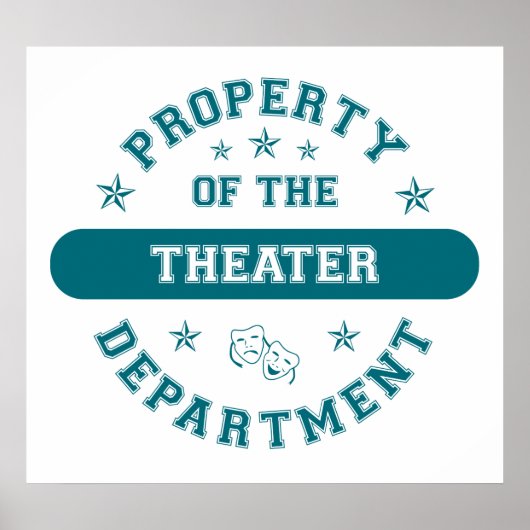 Bezit van de afdeling Theater Poster (Voorkant)