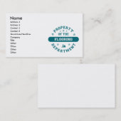 Bezit van de afdeling vloerbedekking visitekaartje (Voorkant / Achterkant)