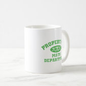 Bezit van de afdeling Wiskunde (groen) Koffiemok (Voorkant rechts)