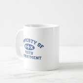 Bezit van de afdeling Wiskunde Koffiemok (Voorkant links)