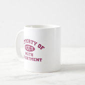 Bezit van de afdeling Wiskunde Koffiemok (Voorkant links)