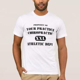 Bezit van de Athletische chiropractische afdeling. T-shirt