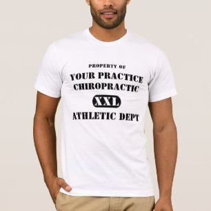 Bezit van de Athletische chiropractische afdeling. T-shirt
