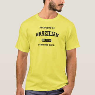Bezit van de Braziliaanse Jiu Jitsu Atheltic Depar T-shirt