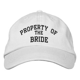 Bezit van de bride geborduurde pet