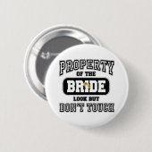 Bezit van de bride ronde button 5,7 cm (Voorkant /achterkant)