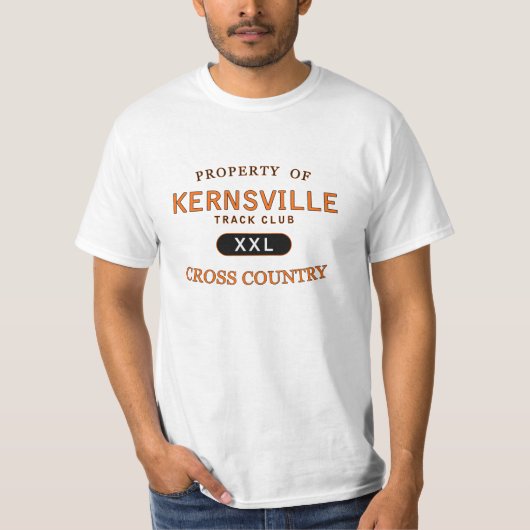 Bezit van de Kernsville Track Club T-shirt (Voorkant)