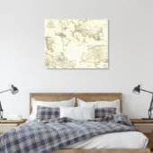 Bezit van de Spanjaarden Canvas Afdruk (Insitu (Slaapkamer))