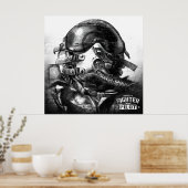 Bezit van de vechtpiloot poster (Keuken)