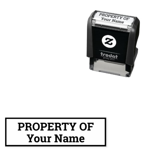 Bezit van de zelfinkende stempel van de sjabloon (In situ)