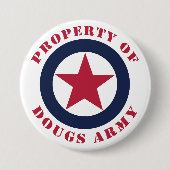 Bezit van Doug's Army Ronde Button 7,6 Cm (Voorkant)