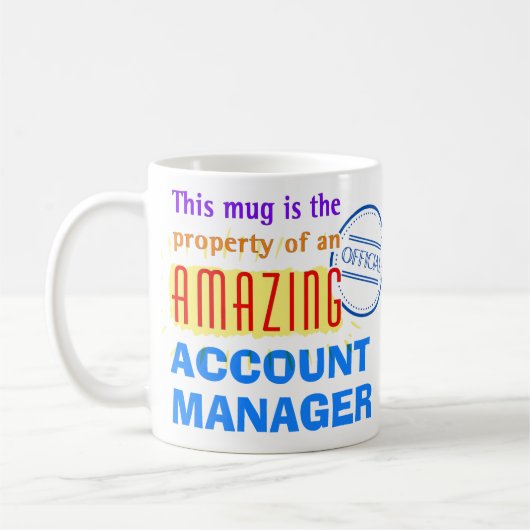 Bezit van een Amazing Account Manager Koffiemok (Links)