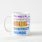 Bezit van een Amazing District Nurse Koffiemok (Links)