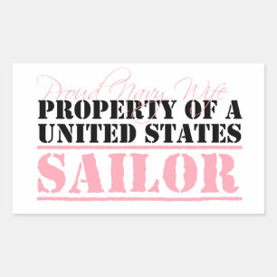 Bezit van een Amerikaanse Sailor Rechthoekige Sticker