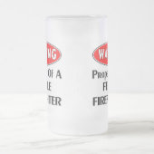 Bezit van een brandweerman van een Vrouw Matglas Bierpul (Center)