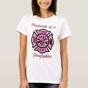 Bezit van een grote geschenk van de brandweerman t-shirt