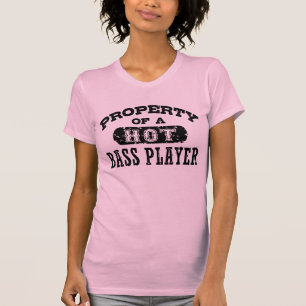 Bezit van een Hot Bass Player T-shirt