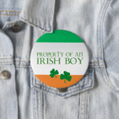 Bezit van een Ierse jongen Ronde Button 4,0 Cm (In situ)