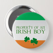 Bezit van een Ierse jongen Ronde Button 4,0 Cm (Voorkant /achterkant)