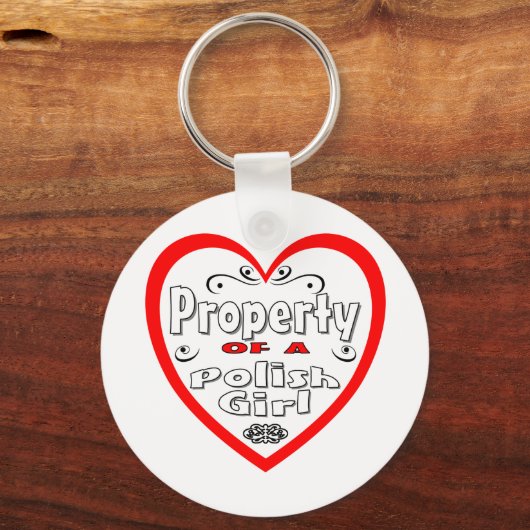 Bezit van een Pools meisje Sleutelhanger (Voorkant)