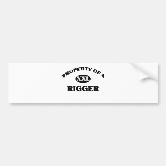 Bezit van een RIGGER Bumpersticker (Voorkant)