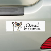 bezit van een siamees bumpersticker (Op auto)
