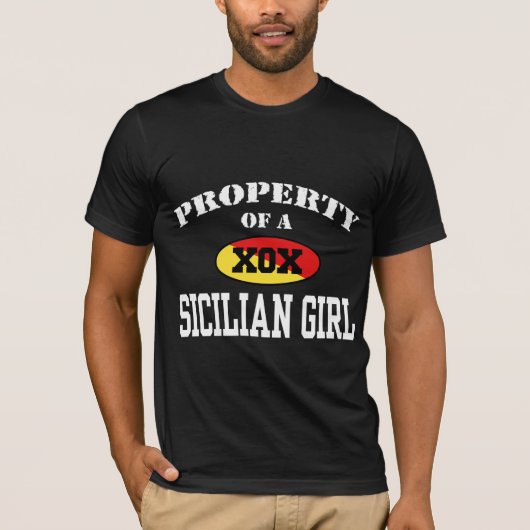 Bezit van een Siciliaans meisje T-shirt (Voorkant)