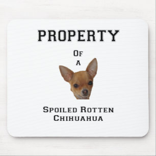 Bezit van een Spoiled Rotten Chihuahua Muismat