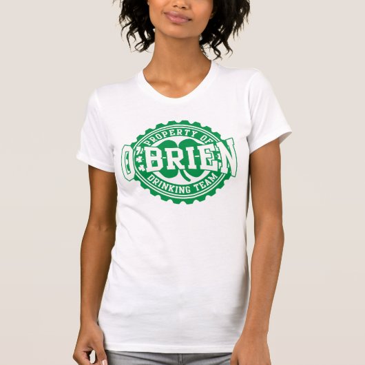 Bezit van het Drink team van O'Brien Irish T-shirt (Voorkant)