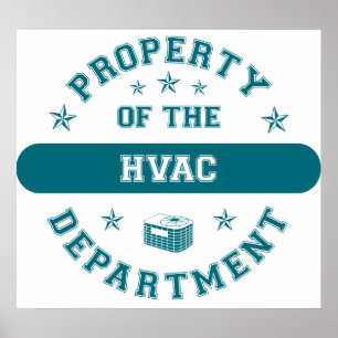 Bezit van het HVAC-departement Poster
