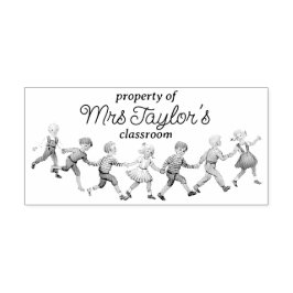 Bezit van het leslokaal van de leraar met Kinder d Rubberstempel