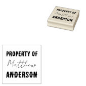 Bezit van Jouw naam | Speciaal Rubberstempel (Gestempeld)