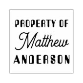 Bezit van Jouw naam | Speciaal Rubberstempel (Afrduk)