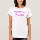 BEZIT VAN LES JONES T-SHIRT (Voorkant)
