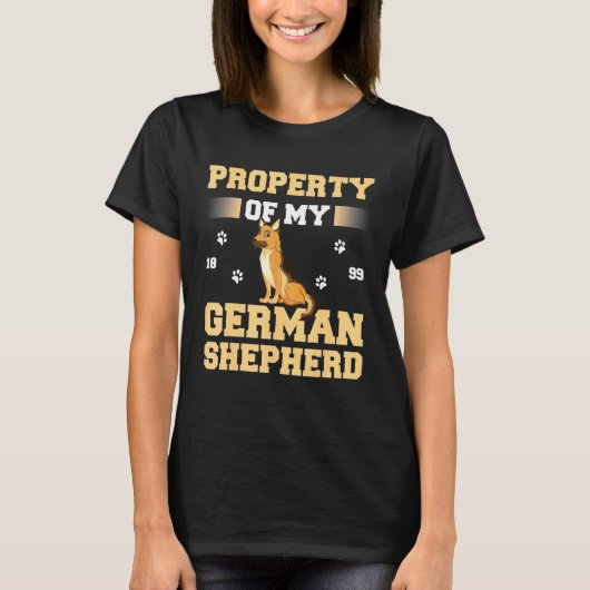 Bezit van mijn Duitse Shepherd Dog Gsd Dog eigenaa T-shirt (Voorkant)