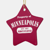 Bezit van Minneapolis Keramisch Ornament (Links)