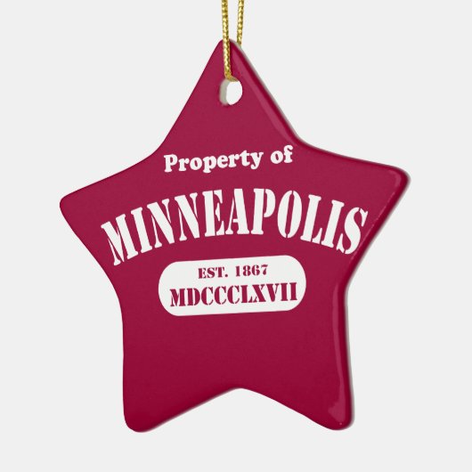Bezit van Minneapolis Keramisch Ornament (Links)