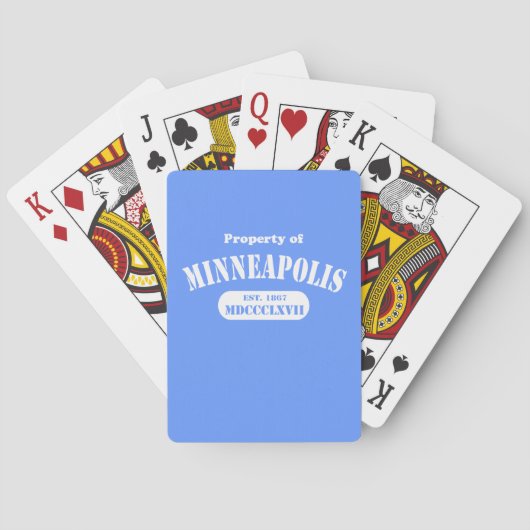 Bezit van Minneapolis Speelkaarten (Achterkant)