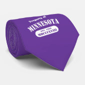 Bezit van Minnesota - zwarte tekst Stropdas (Opgerold)