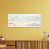 Bezit van Monmouth Beach in New Jersey Canvas Afdruk (Insitu (Woonkamer))