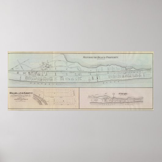 Bezit van Monmouth Beach in New Jersey Poster (Voorkant)