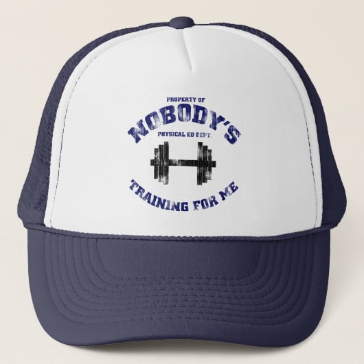 Bezit van niemand (versleten blik) trucker pet (Voorkant)