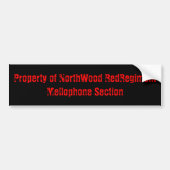 Bezit van NorthWood RedRegimentMellophone Sec... Bumpersticker (Voorkant)