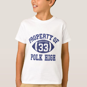 Bezit van Polk High Football 33-jarige leeftijd, g T-shirt