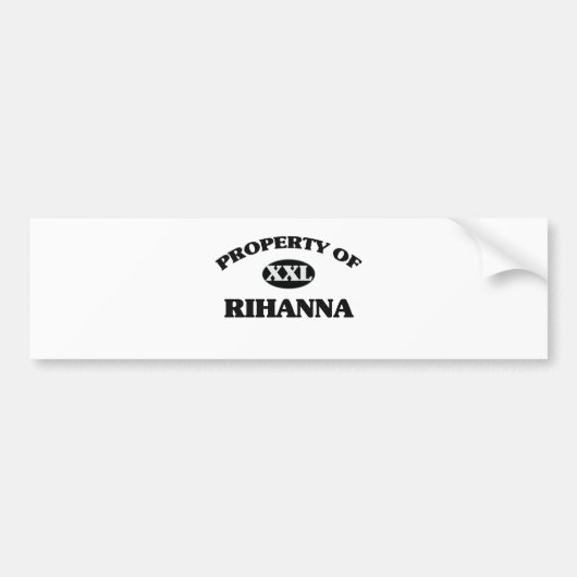 Bezit van RIHANNA Bumpersticker (Voorkant)
